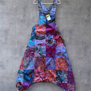 RISING INTERNATIONAL HAREM OVERALLS NWT